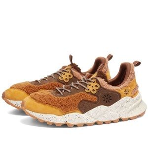 YMC X FLOWER MOUNTAIN SHEARLING SUEDE TRAINER